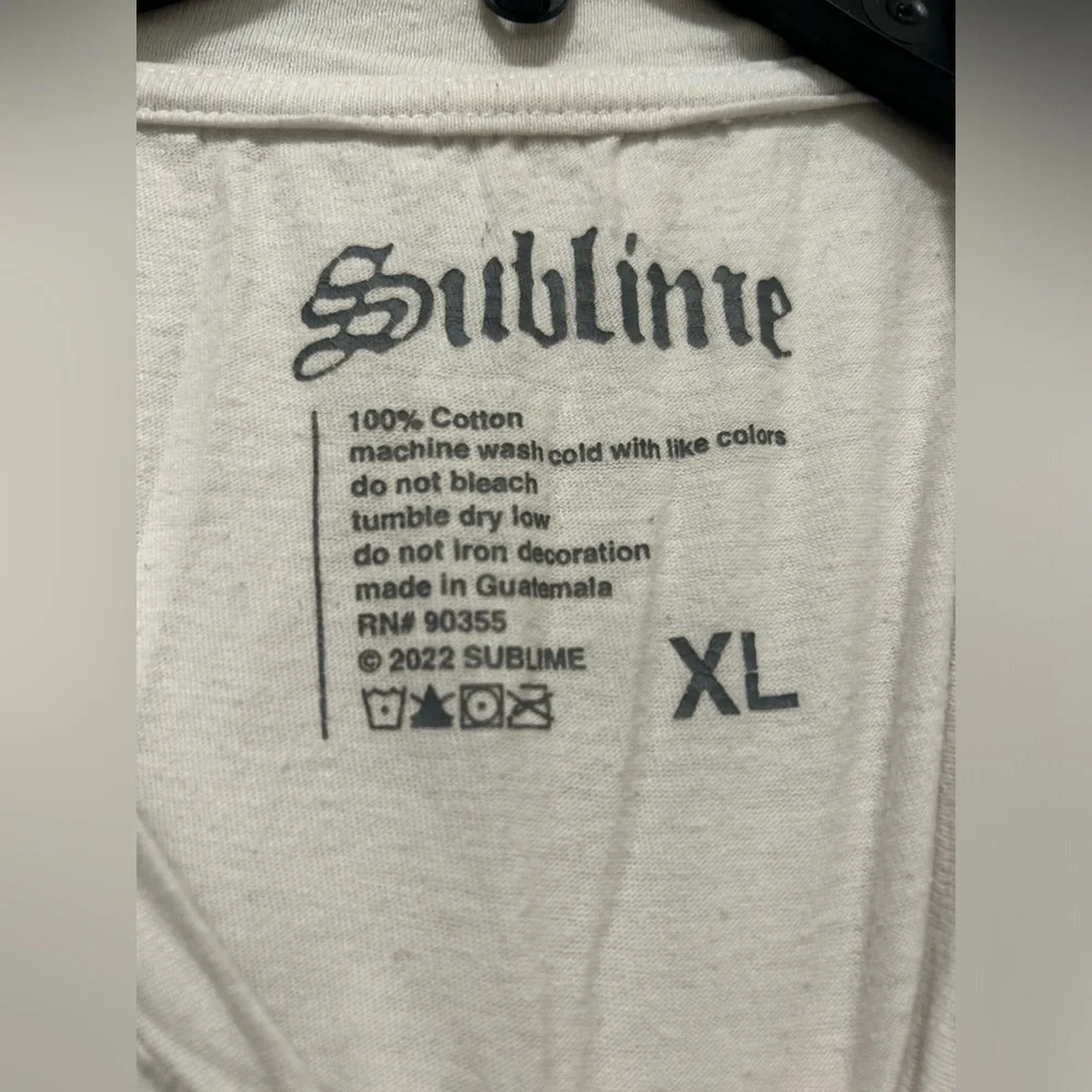 sublime xl white crop top! - Picture 3 of 3